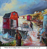 When The Evening Comes, Greenspond, Oil on Canvas